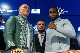 press conference, PK, Pressekonferenz Before Usyk Vs Dubois Boxing Fight Daniel Dubois, Oleksandr Usyk during the press