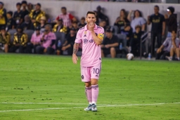 September 3, 2023, Los Angeles, California, USA: LIONEL MESSI of MLS, Fussball Herren, USA s Inter Miami CF reacts to a