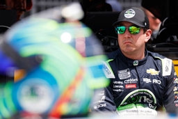 NASHVILLE, TN &#8211; JUNE 29: Kyle Busch ( 8 Richard Childress Racing zone/Thorntons Chevrolet) talks with members of his cre