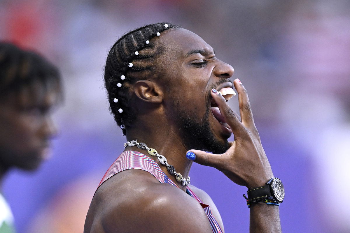 LYLES Noah Team USA Olympiasieger 3.Tag Leichtathletik 100m Maenner Finale Paris Olympische Spiele 2024 04. 08. 2024 Par