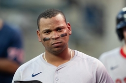 MLB, Baseball Herren, USA Boston Red Sox at Detroit Tigers Boston Red Sox third base Rafael Devers (11) during a game be