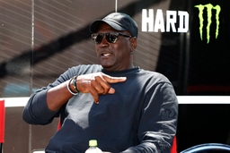 ATLANTA, GA &#8211; SEPTEMBER 08: 23xi co-owner Michael Jordan talks with members of his team prior to the running of the NASC