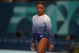 Final: Artistic gymnastics &#8211; Paris 2024 &#8211; Floor August 05 2024: Simone Biles (United States of America) competes during