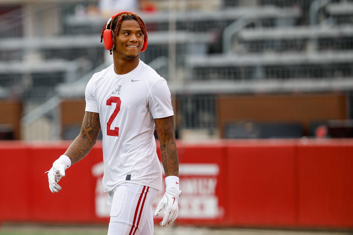 NCAA, College League, USA Football 2024: Alabama vs Wisconsin SEP 14 September 14, 2024: Alabama Crimson Tide wide recei