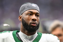 Minnesota Vikings v New York Jets International Series 06/10/2024. New York Jets Running Back Breece Hall (20) during th