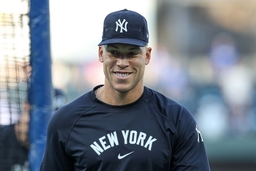 MLB, Baseball Herren, USA 2024: ALDS Yankees vs Royals OCT 10 October 10, 2024: New York Yankees center fielder Aaron Judge
