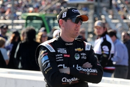 MARTINSVILLE, VA &#8211; NOVEMBER 03: Kyle Busch ( 8 Richard Childress Racing Cheddar s Scratch Kitchen Chevrolet) talks with