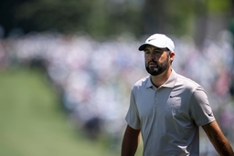250413 Scottie Scheffler of the United States during the final round of the 2025 Masters Golf Tournament on April 13, 20