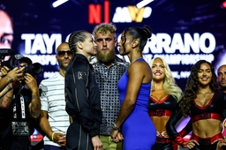 Katie Taylor, Jake Paul and Amanda Serrano 9/7/2025