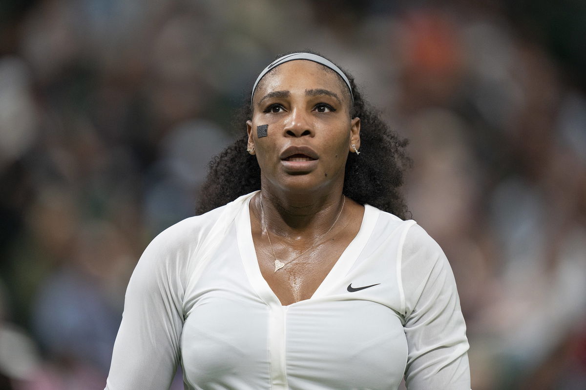 Tennis: Wimbledon, Jun 28, 2022; London, United Kingdom; Serena Williams (USA) during her first round match against Harm
