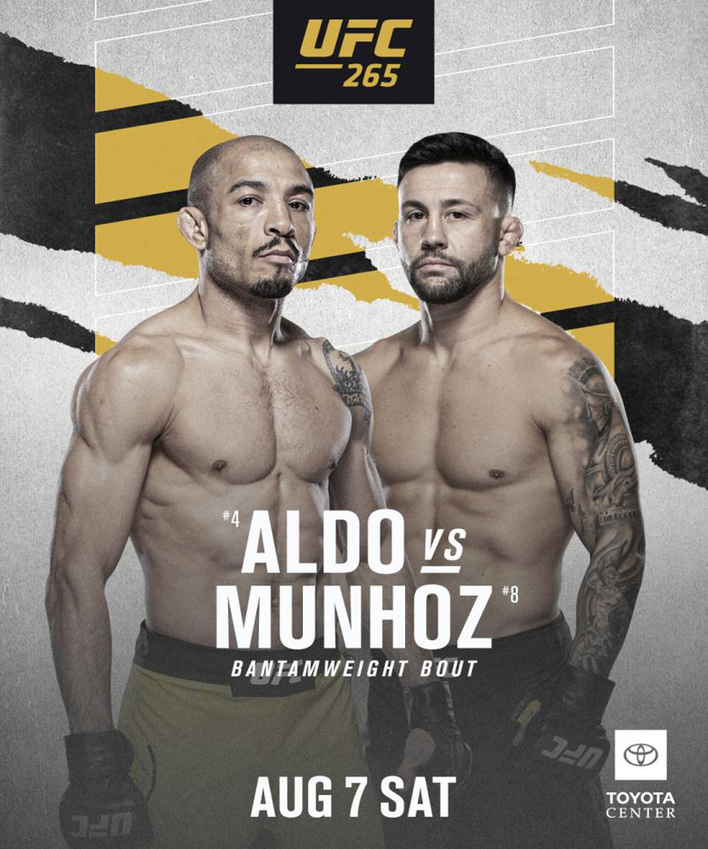 UFC 265: Aldo vs. Pedro Munhoz Stats: Height, More