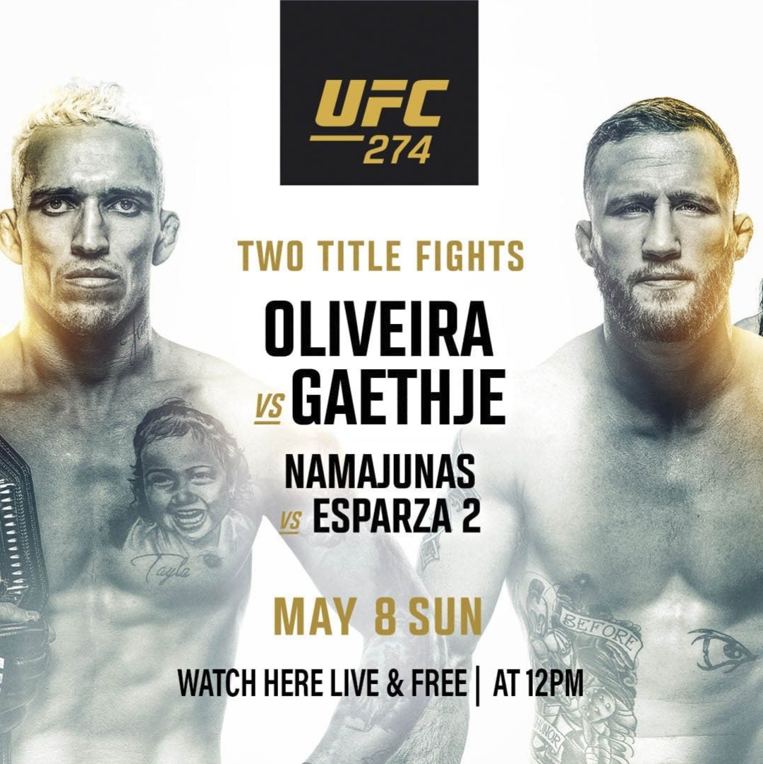 UFC 274 Date, Time, Venue, Tickets, and Livestream