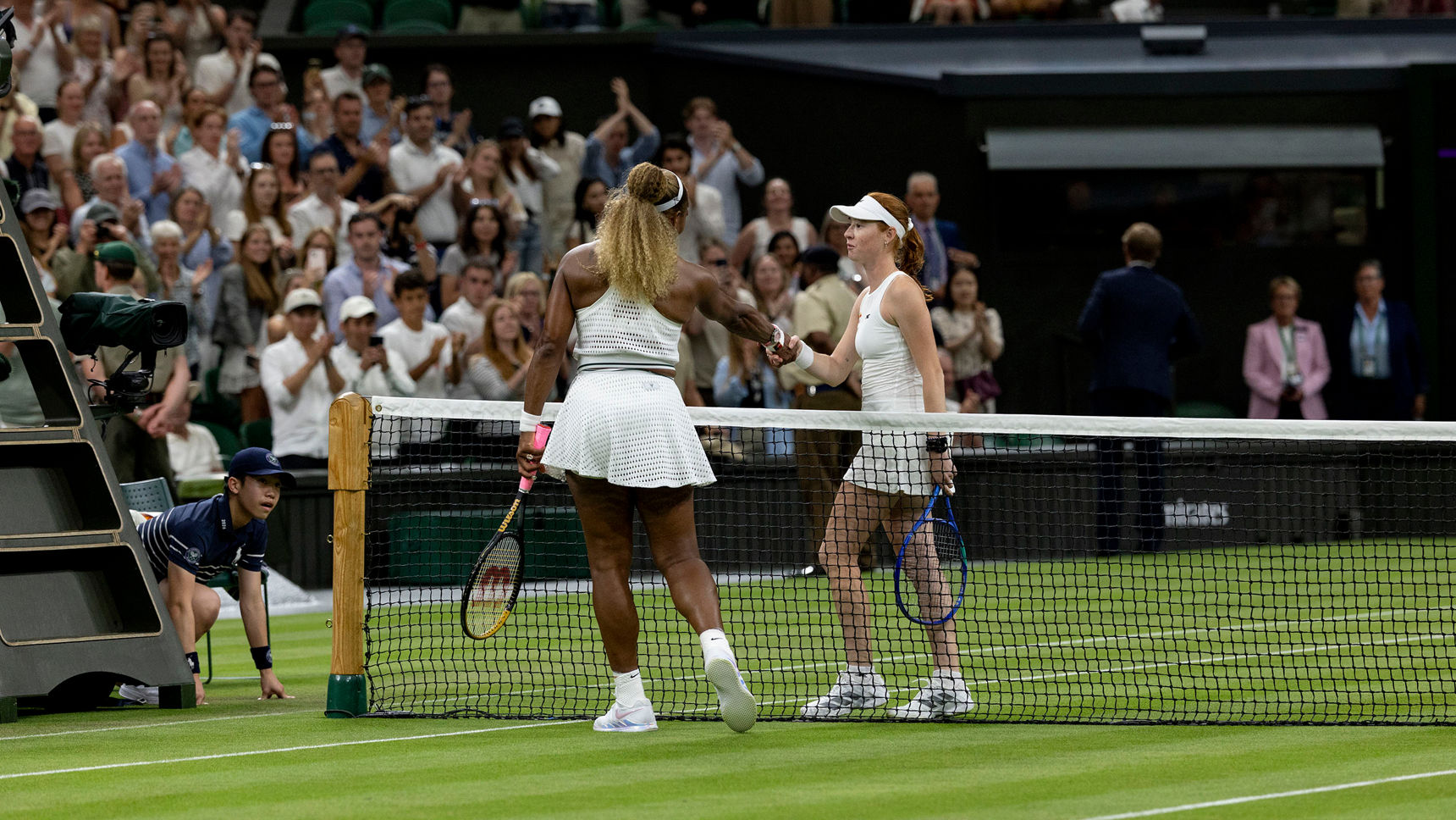 Maya Joint and Serena Williams on Centre Court