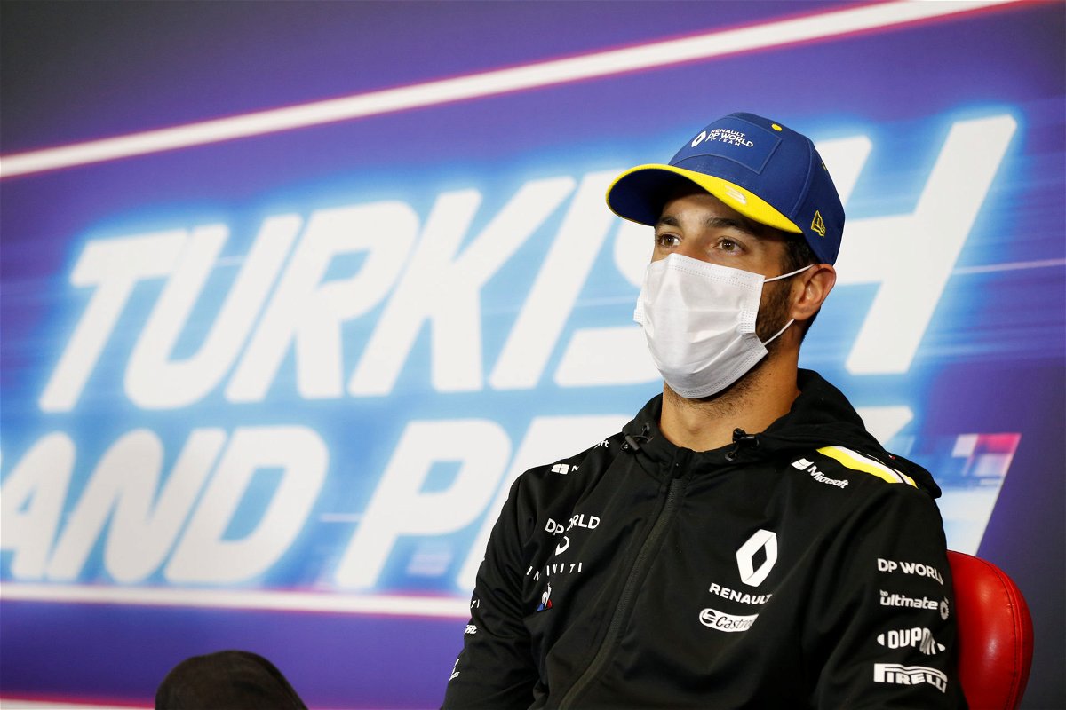 Daniel Ricciardo in a press conference ahead of the Turkish Grand Prix