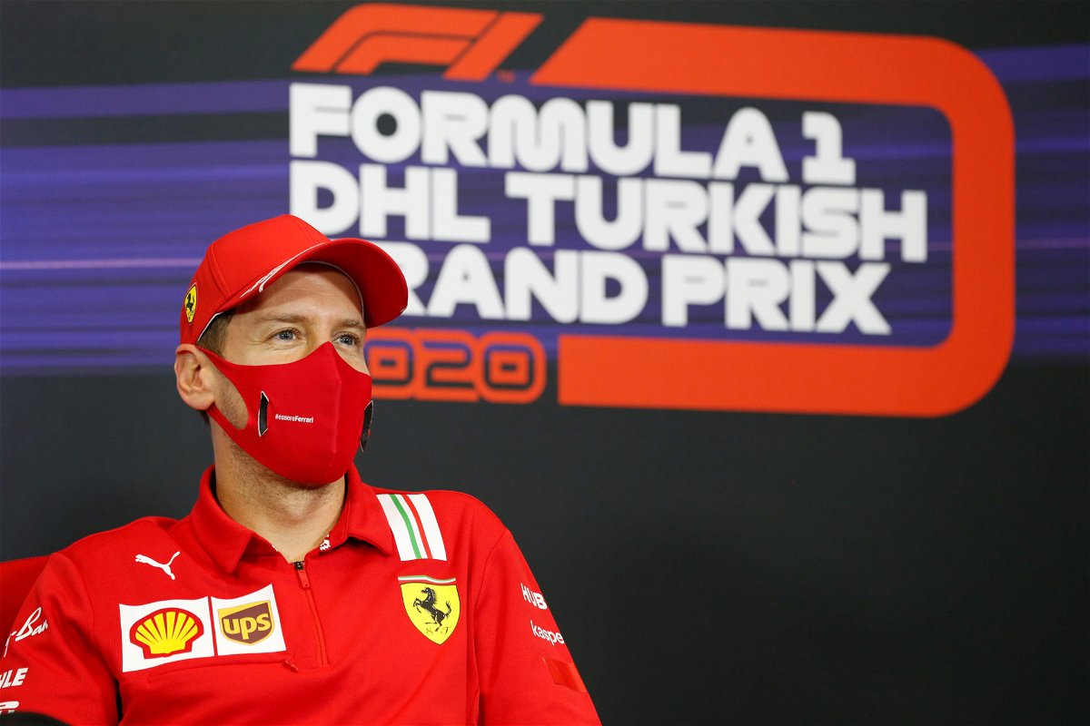 Sebastian Vettel during the pre-race press conference of the Turkish GP