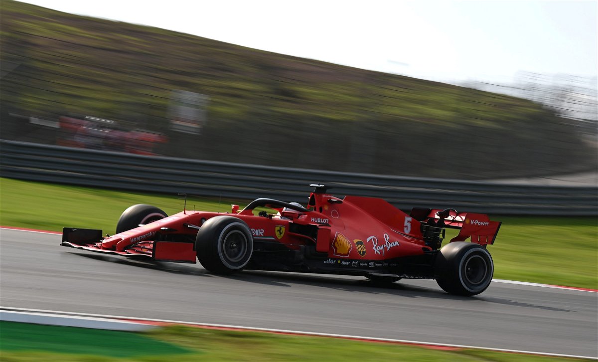 F1 - Sebastian Vettel dari Ferrari selama FP1 selama Grand Prix Turki 2020