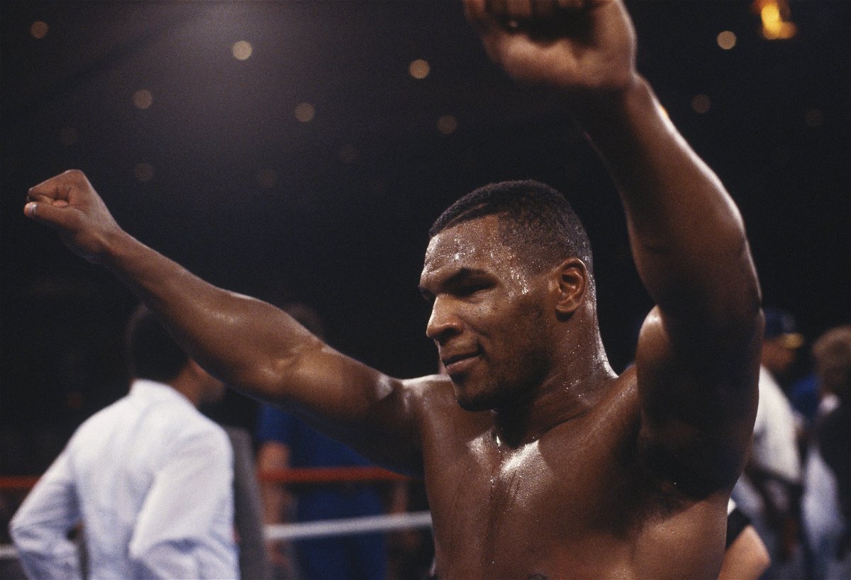 Mike Tyson victorious