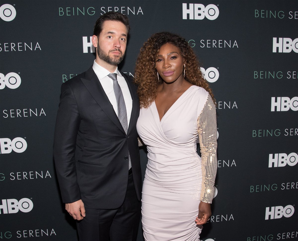 Serena Williams with her husband entrepreneur Alexis Ohanian