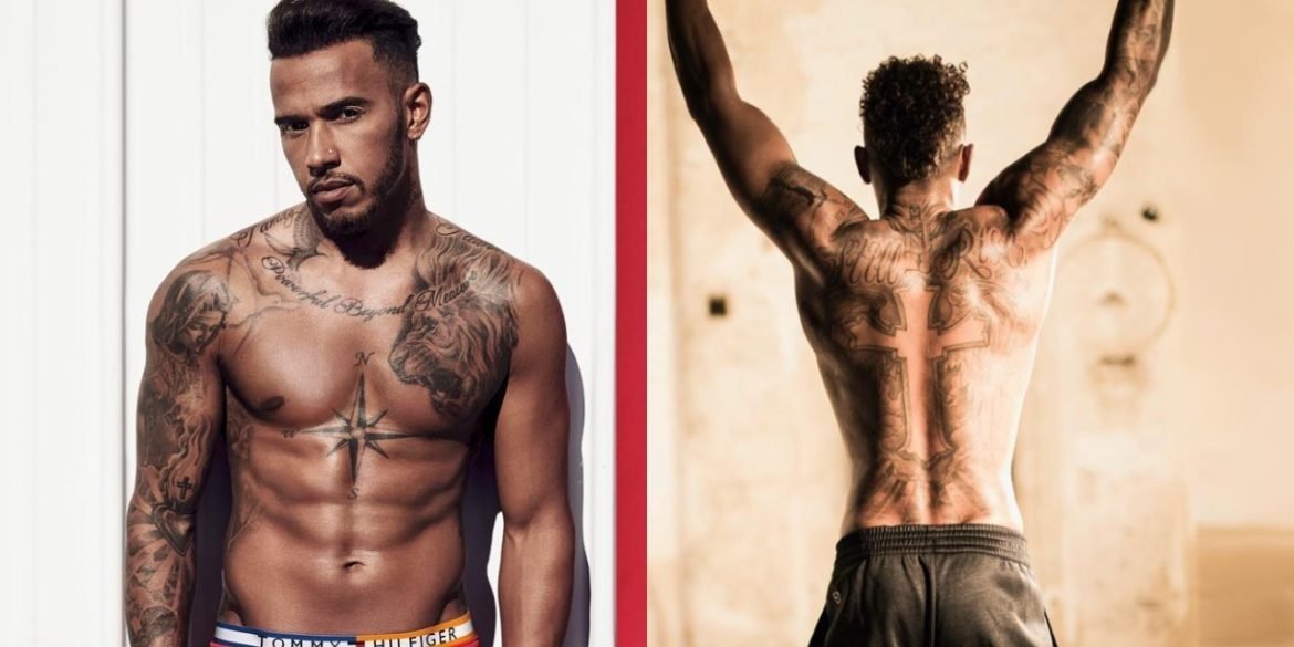 What is the Significance of the Various Lewis Hamilton Tattoos? -  EssentiallySports